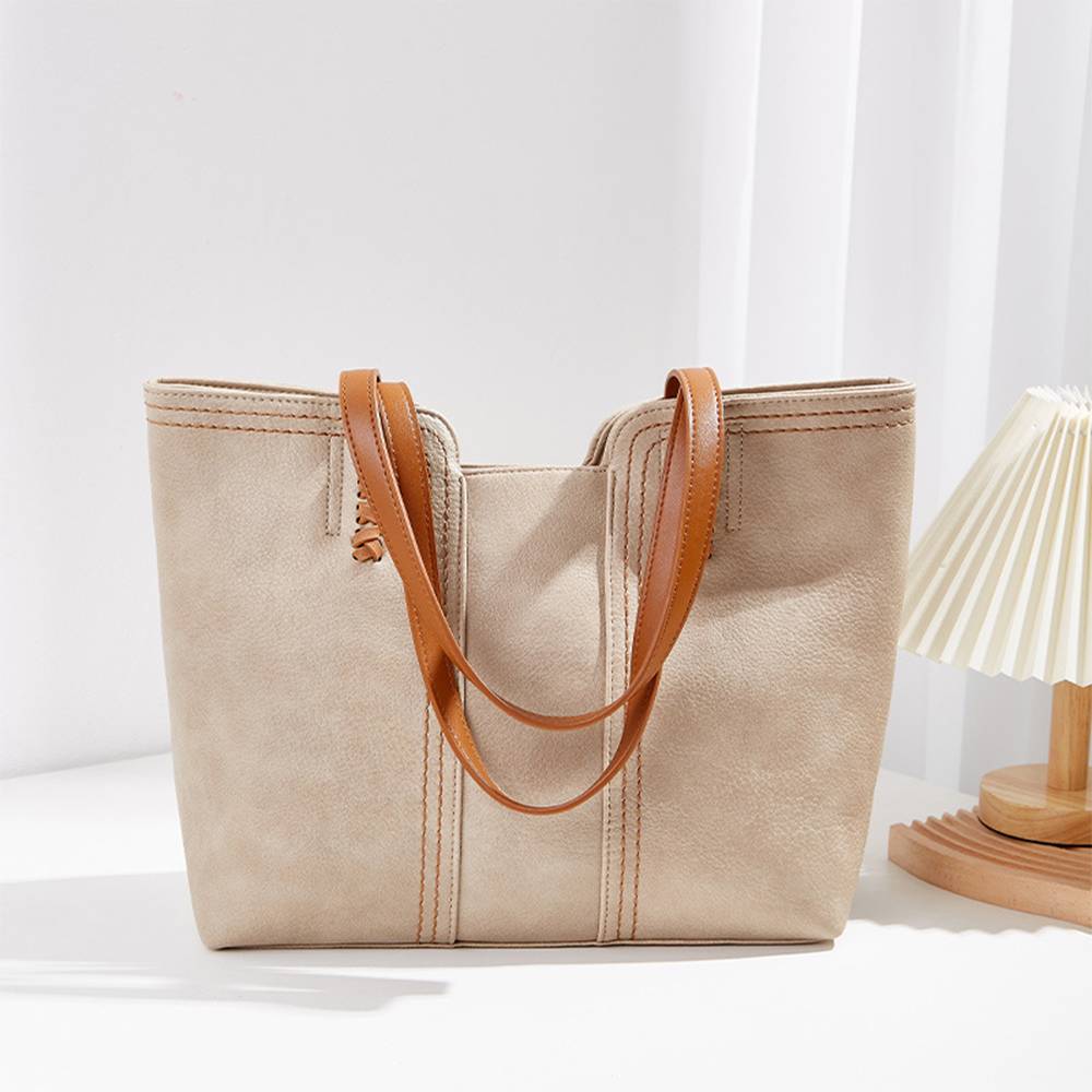 PU Large Capacity Tote Bag, custom tote bag with logo imprint 4
