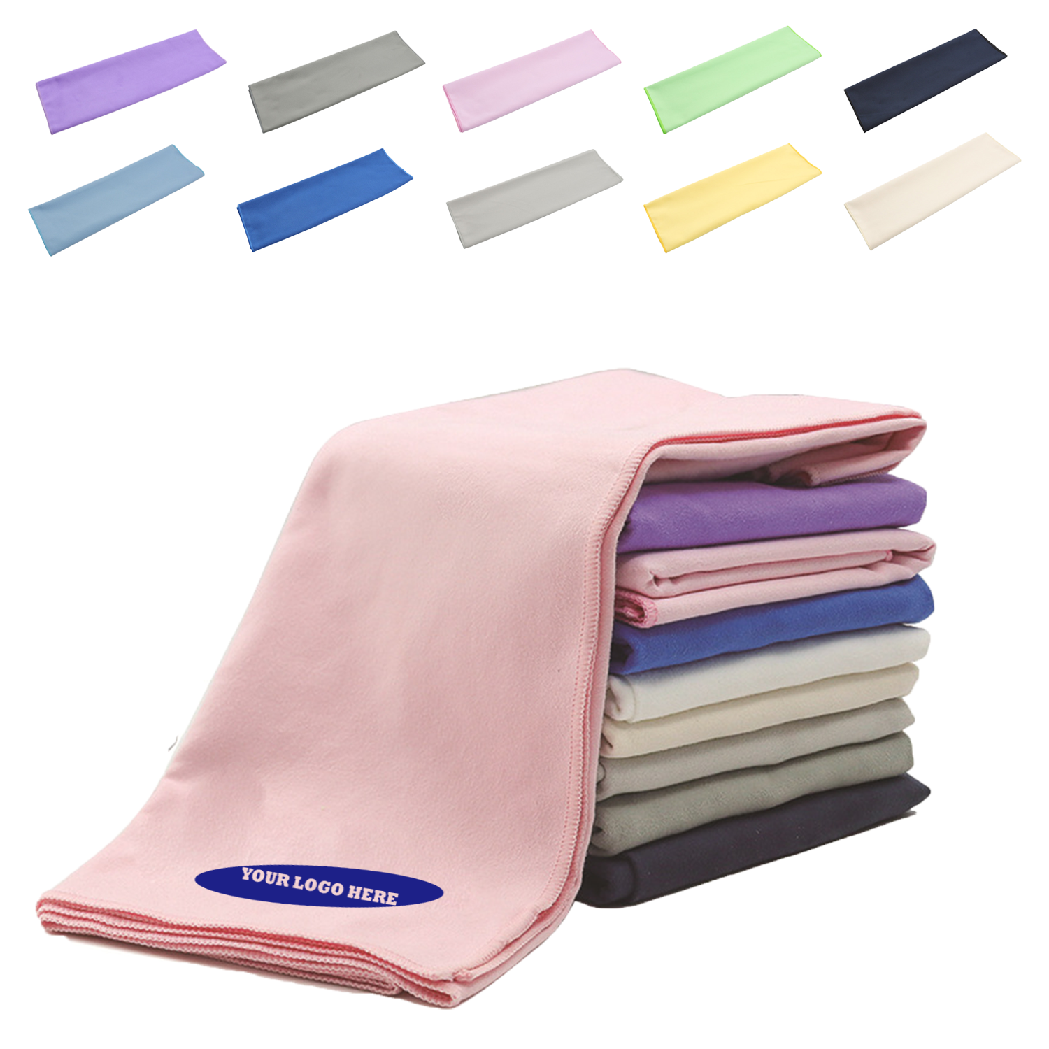 MOQ50 Custom Microfiber Sports Towel, Quick-Dry 1