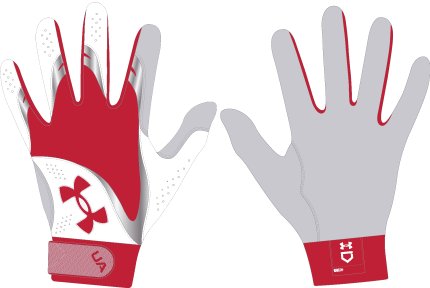 Women's UA Radar Batting Gloves 4