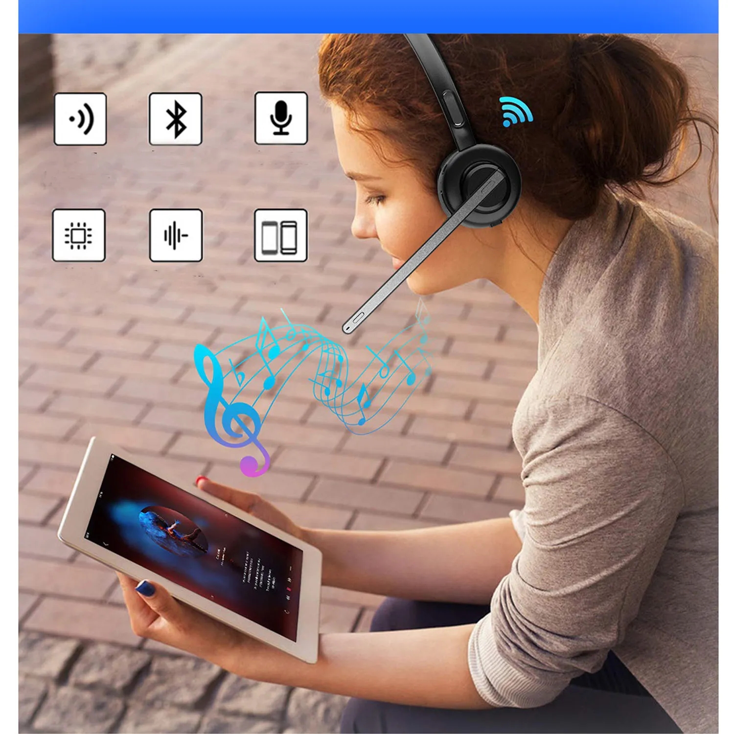 Wireless Bluetooth Telephone Headset 3