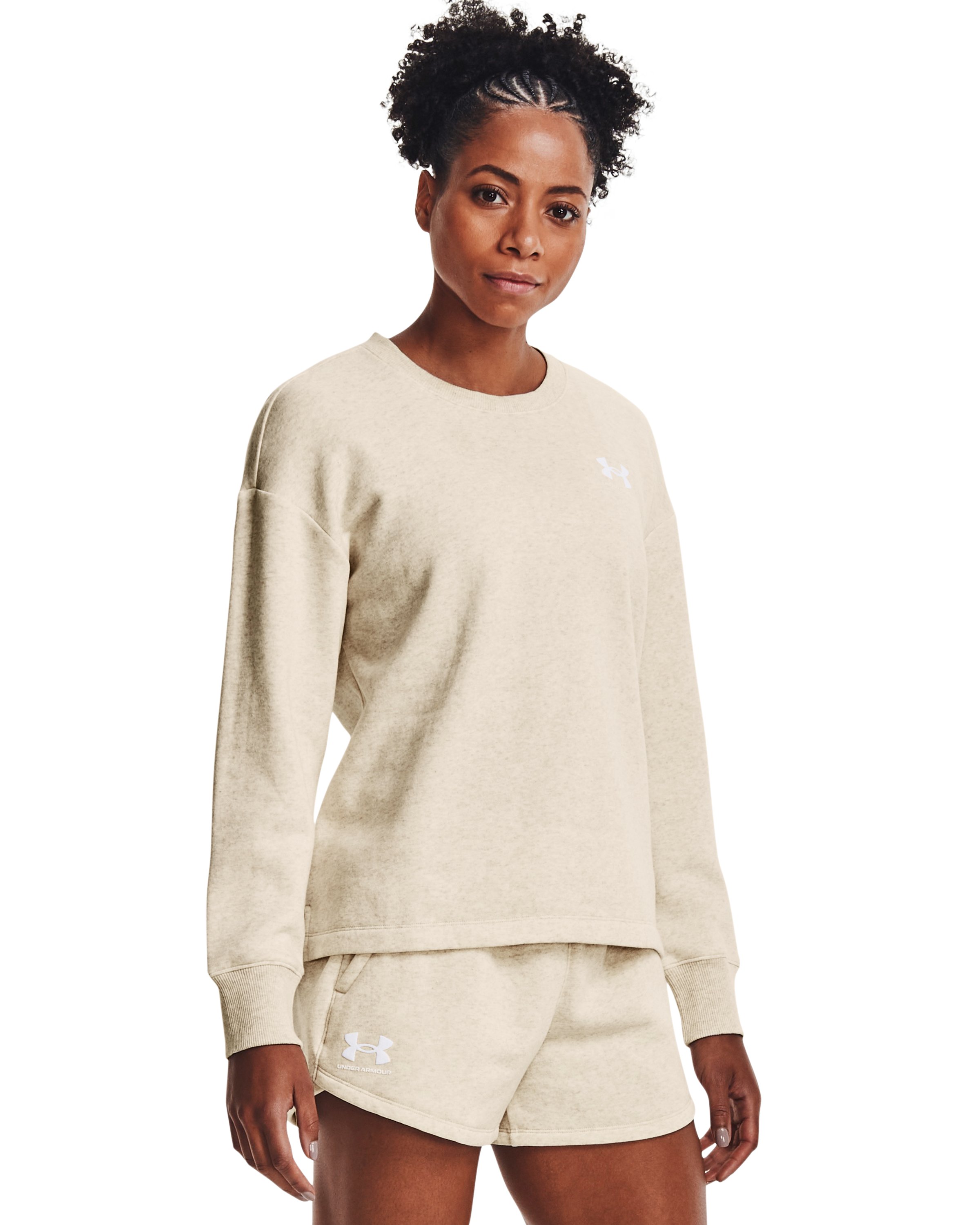 UA Rival Fleece Women's Oversized Crew 8