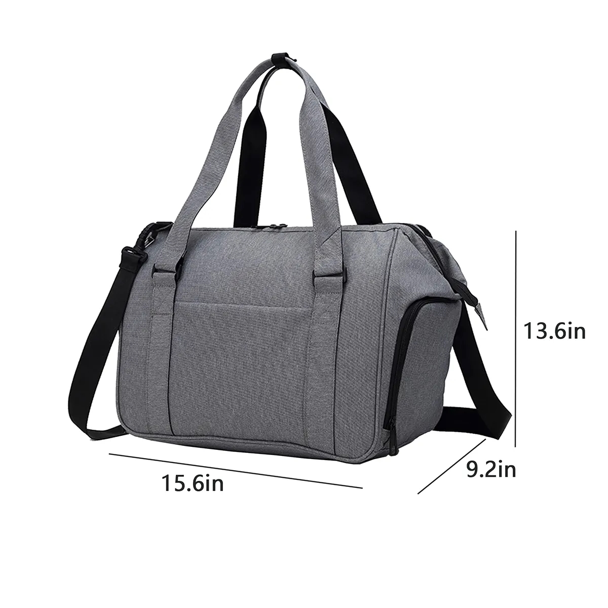 Weekender Airplane Duffel Bags Luggage With Shoe Compartment 1