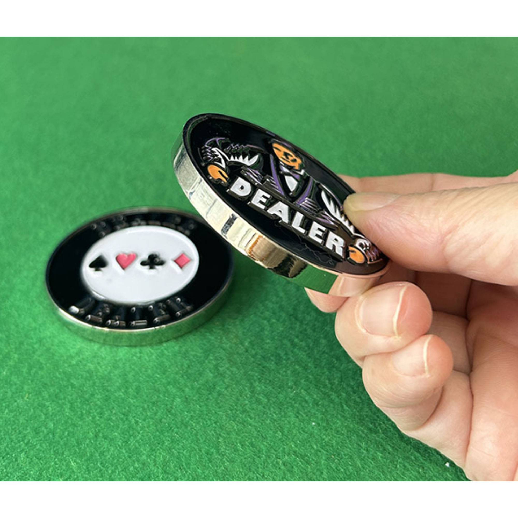 Texas Hold'em Poker Zinc Alloy Dealer Chip 4