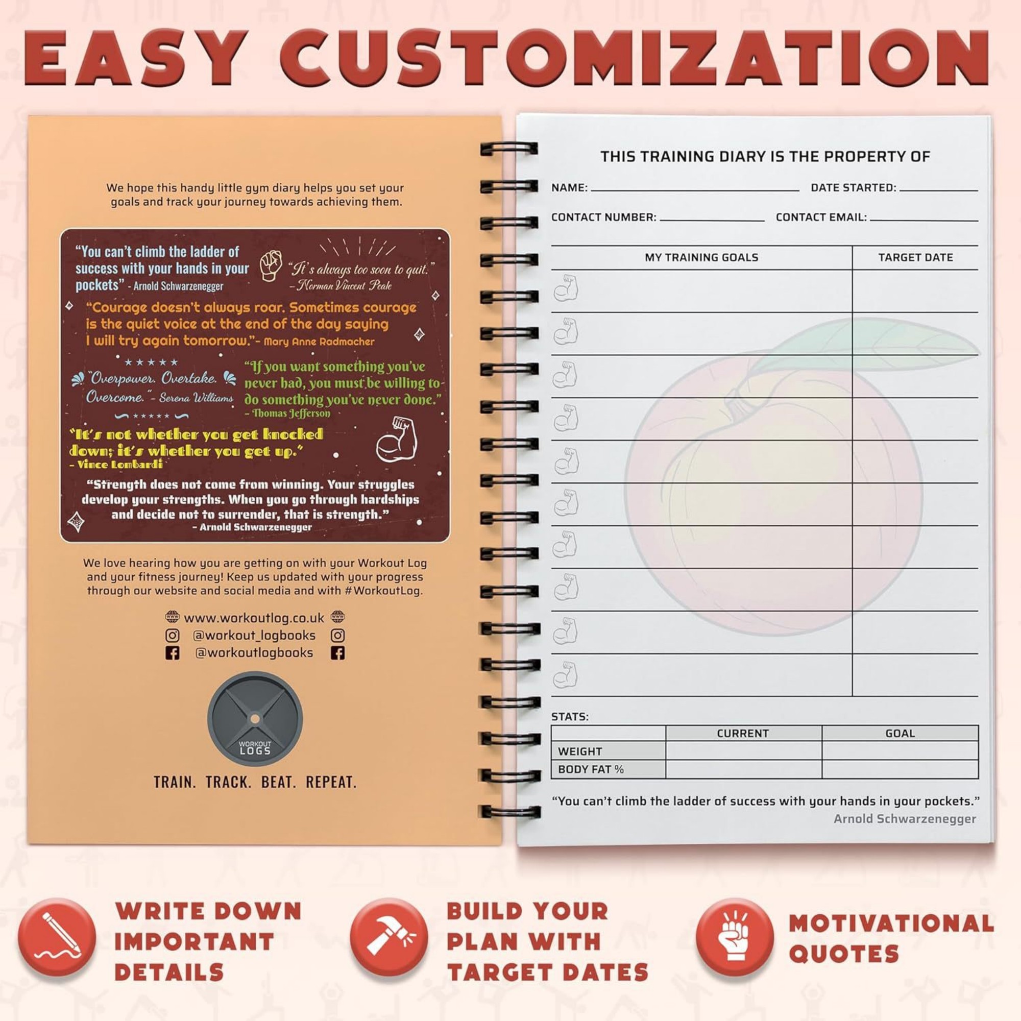 A5 52 Sheets Workout Planner For Daily Fitness Tracking 5