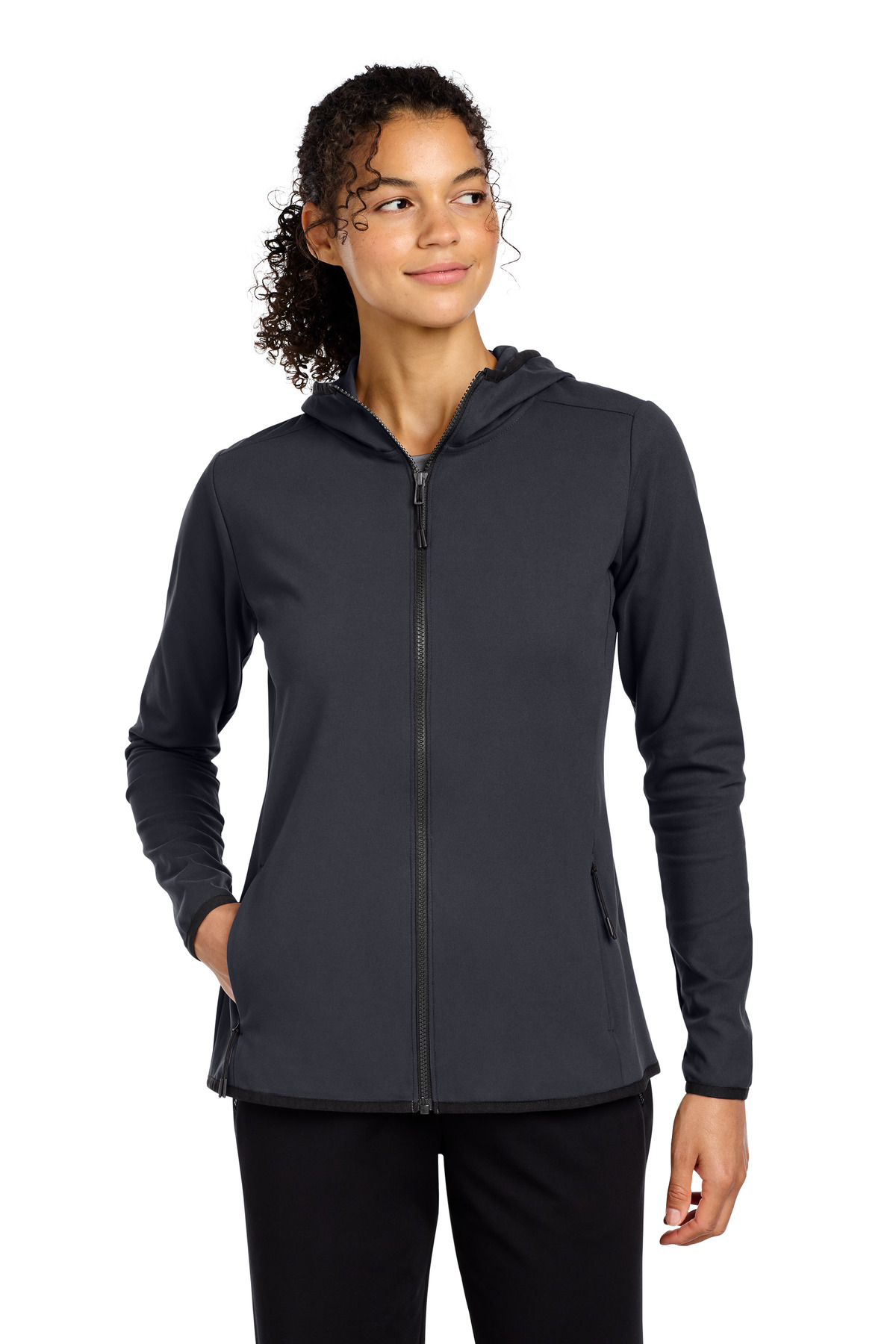 Sport-Tek Women's Circuit Hooded Full-Zip LST870 3