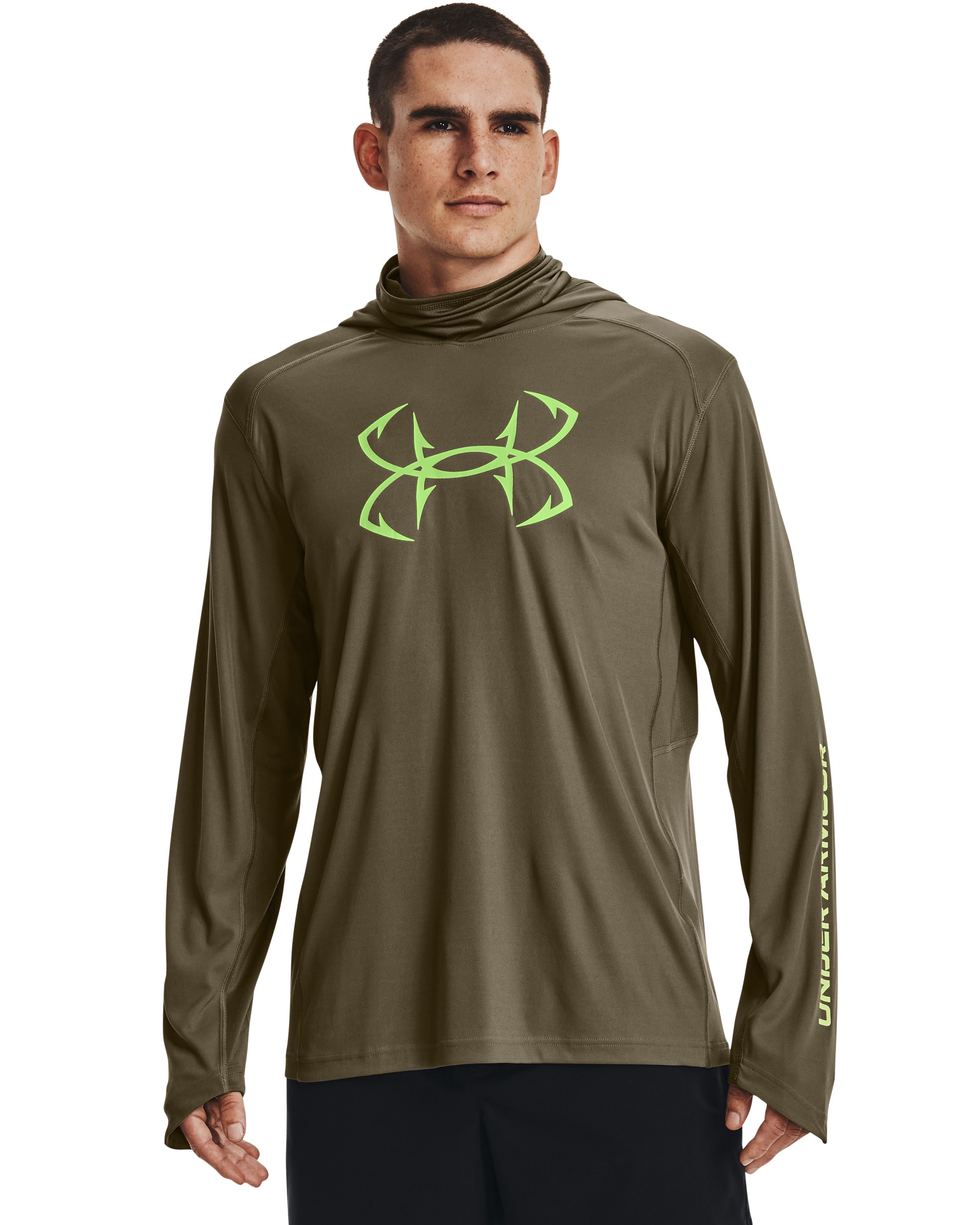 Men's UA Iso-Chill Hook Gaiter Hoodie, custom hoodie or sweatshirt with logo imprint 6