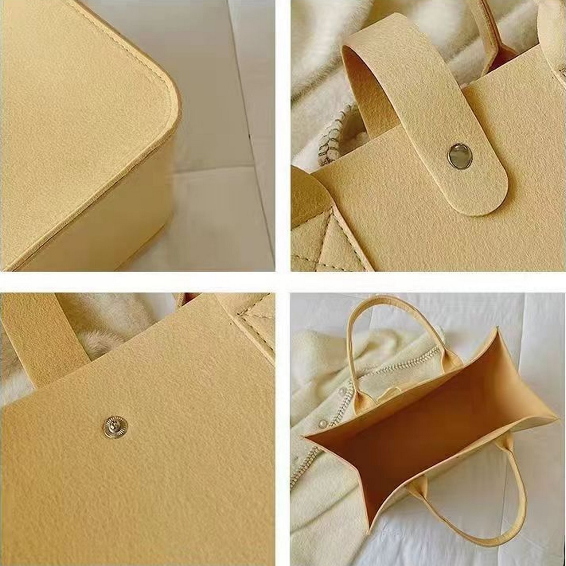 Felt Tote Shopping Bag, custom tote bag with logo imprint 9