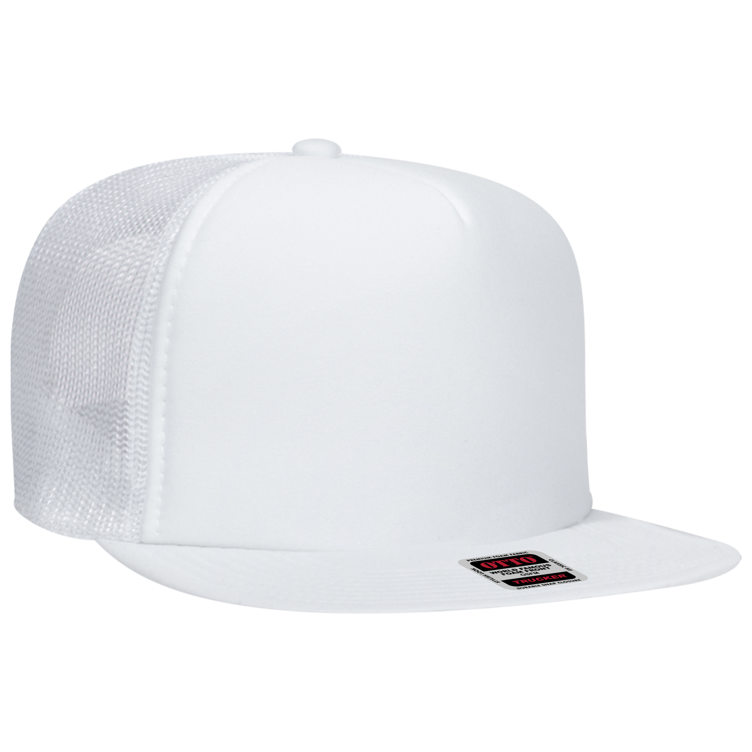 OTTO CAP® OTTO SNAP 5 Panel High Crown Mesh Back Trucker Snapback Hat 13