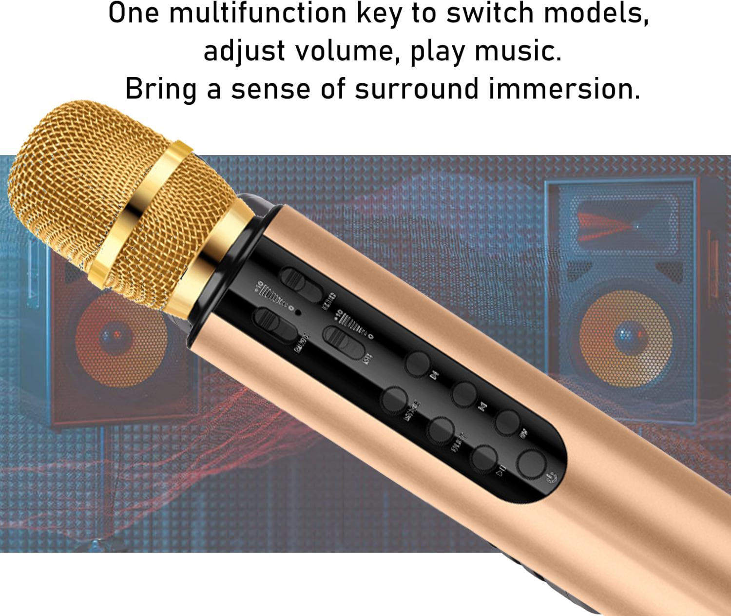 Wireless Karaoke Microphone with Speaker 3