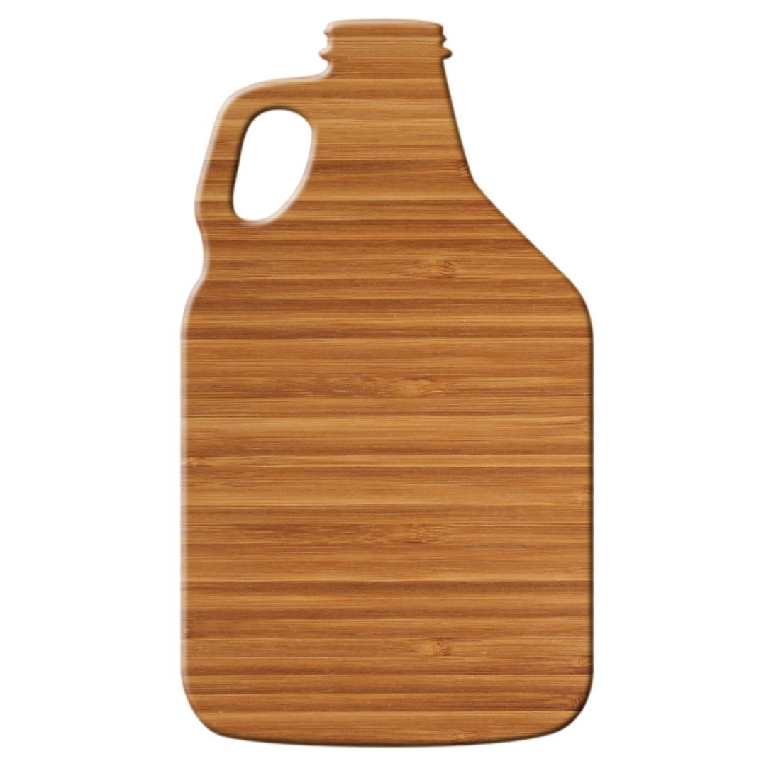 15" Growler Shape Bamboo Cutting Board 2