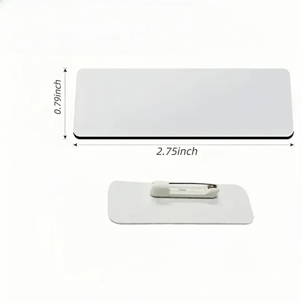 Blank Name Tag Badge with Customizable 3