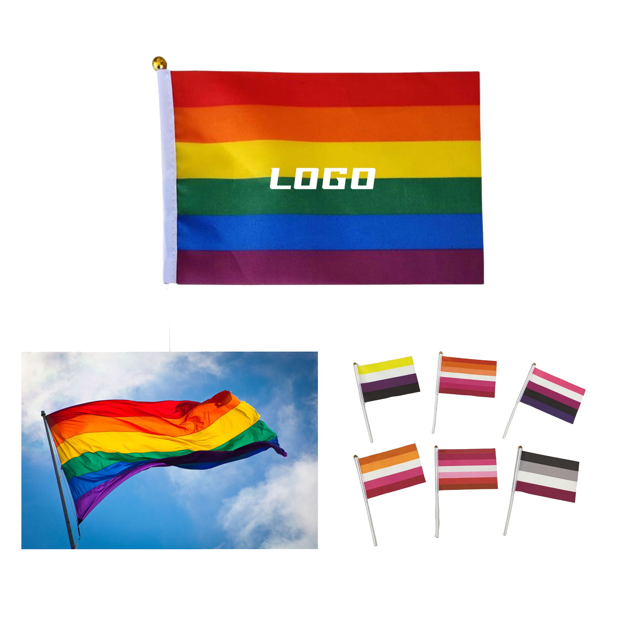 Custom Rainbow Pride Flag 2