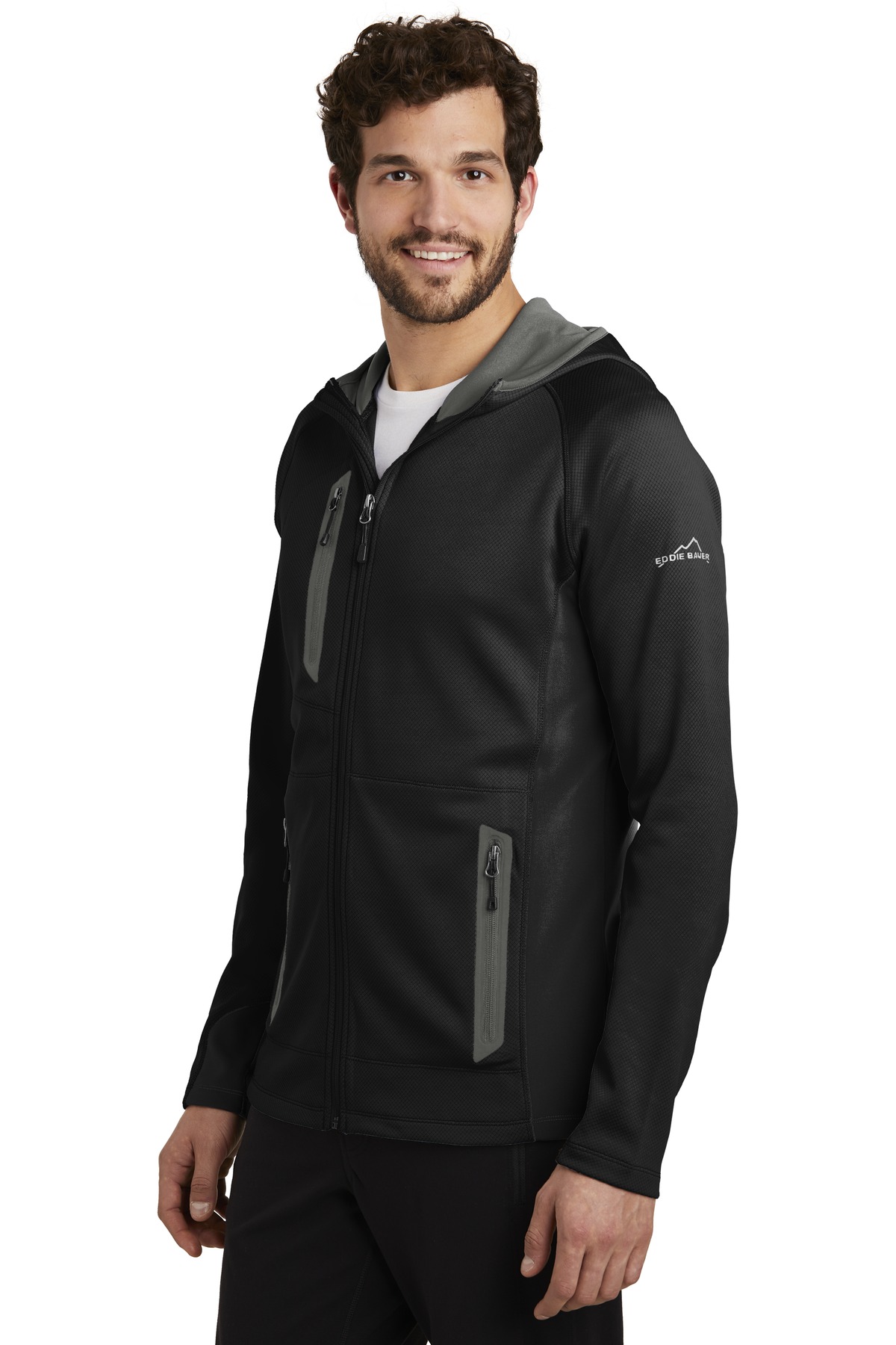 Eddie Bauer Sport Hooded Full-Zip Fleece Jacket. EB244 14