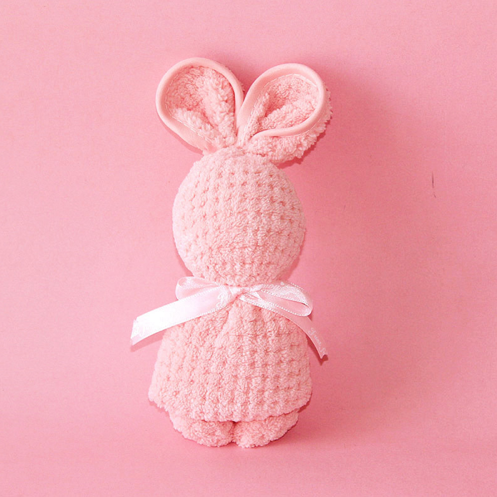 Coral velvet rabbit towel 5