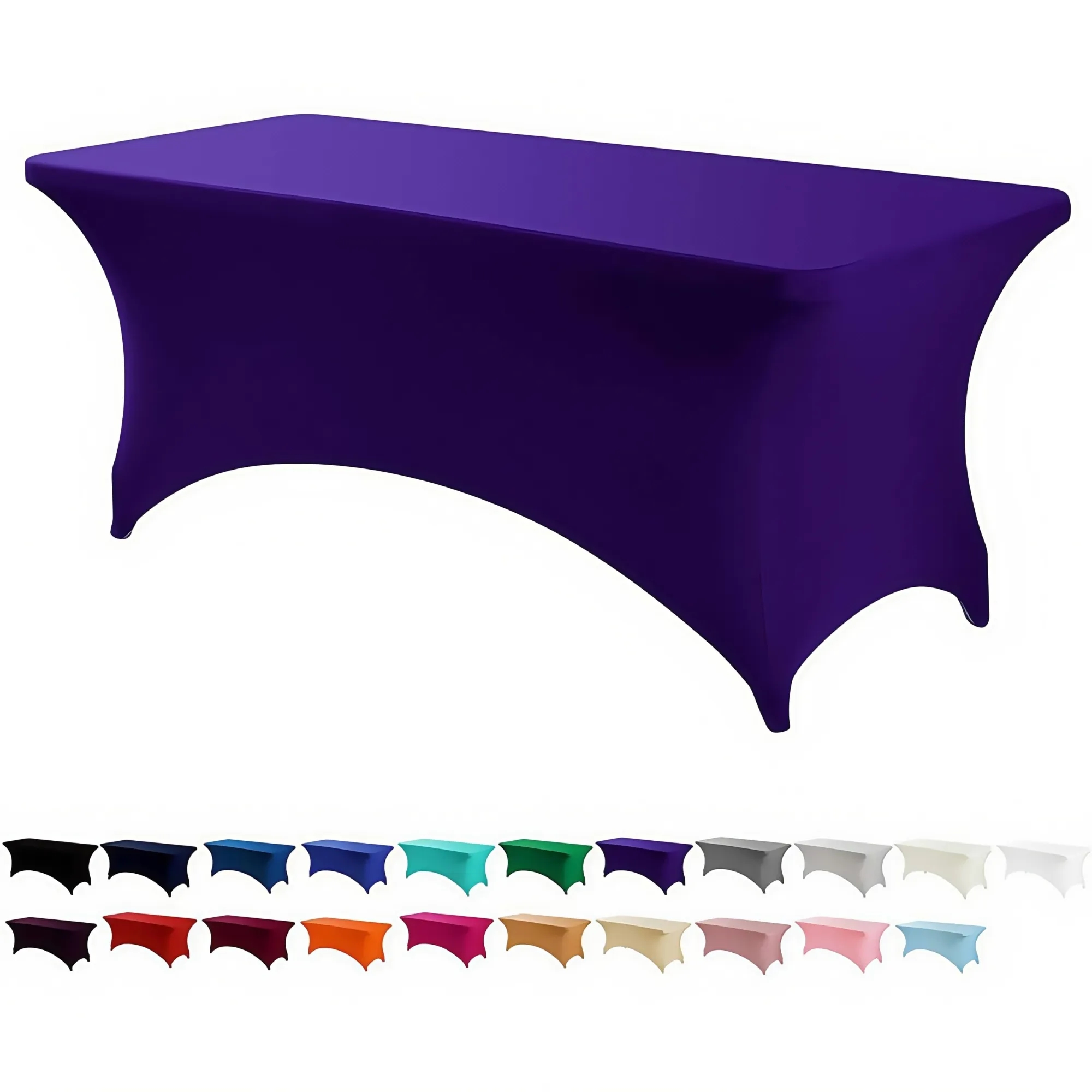 6FT Elastic Fitted Tablecloth 9