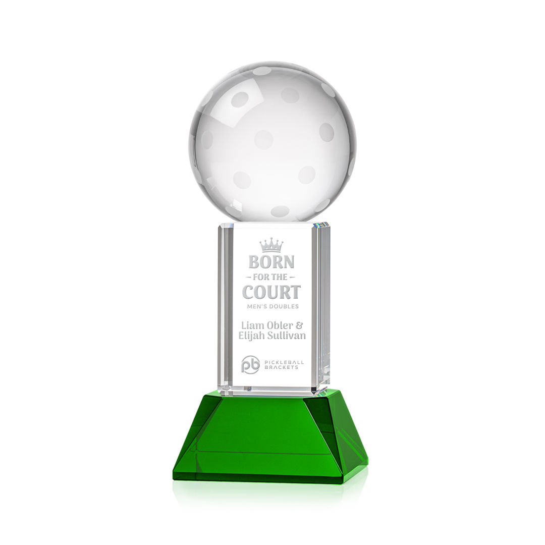Pickleball Award on Stowe Base - Green 8
