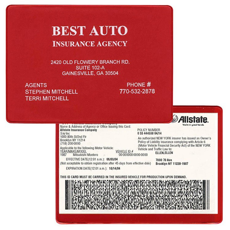 Copy-Guard Vinyl - Insurance Card Holder 3