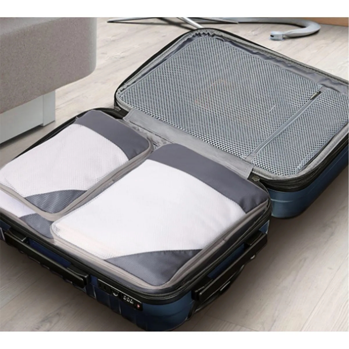 6-Piece Waterproof Travel Organizer Set With Compression 6