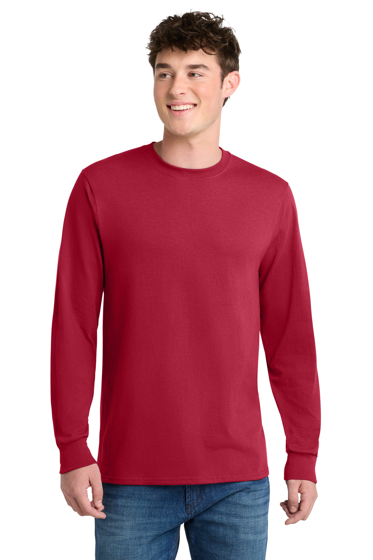 Port & Co Tall Long Sleeve Core Blend Tee. PC55LST 70