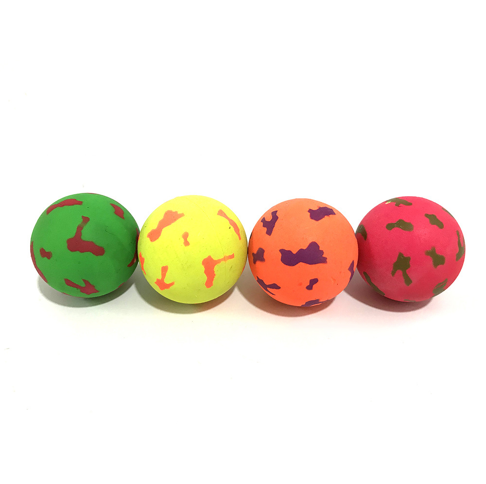 Patches Pattern Fluorescent Rubber Dog Ball 6