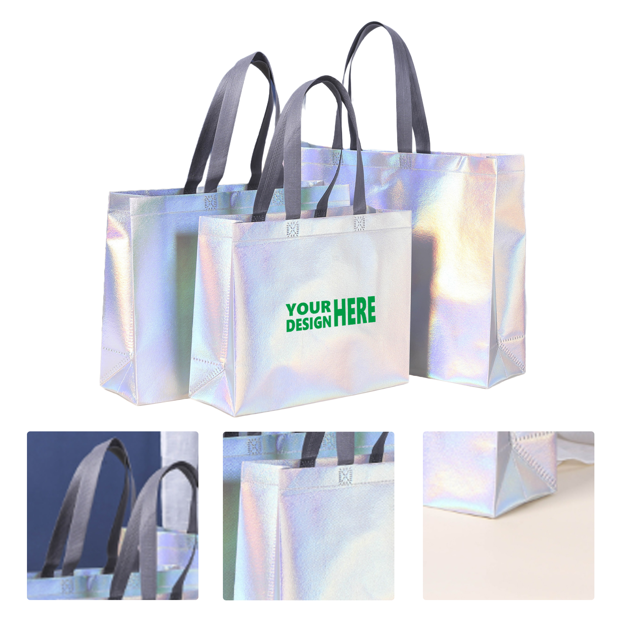 MOQ 50 Non-Woven Fabric Tote Bag for Clothing Store Promotion 2