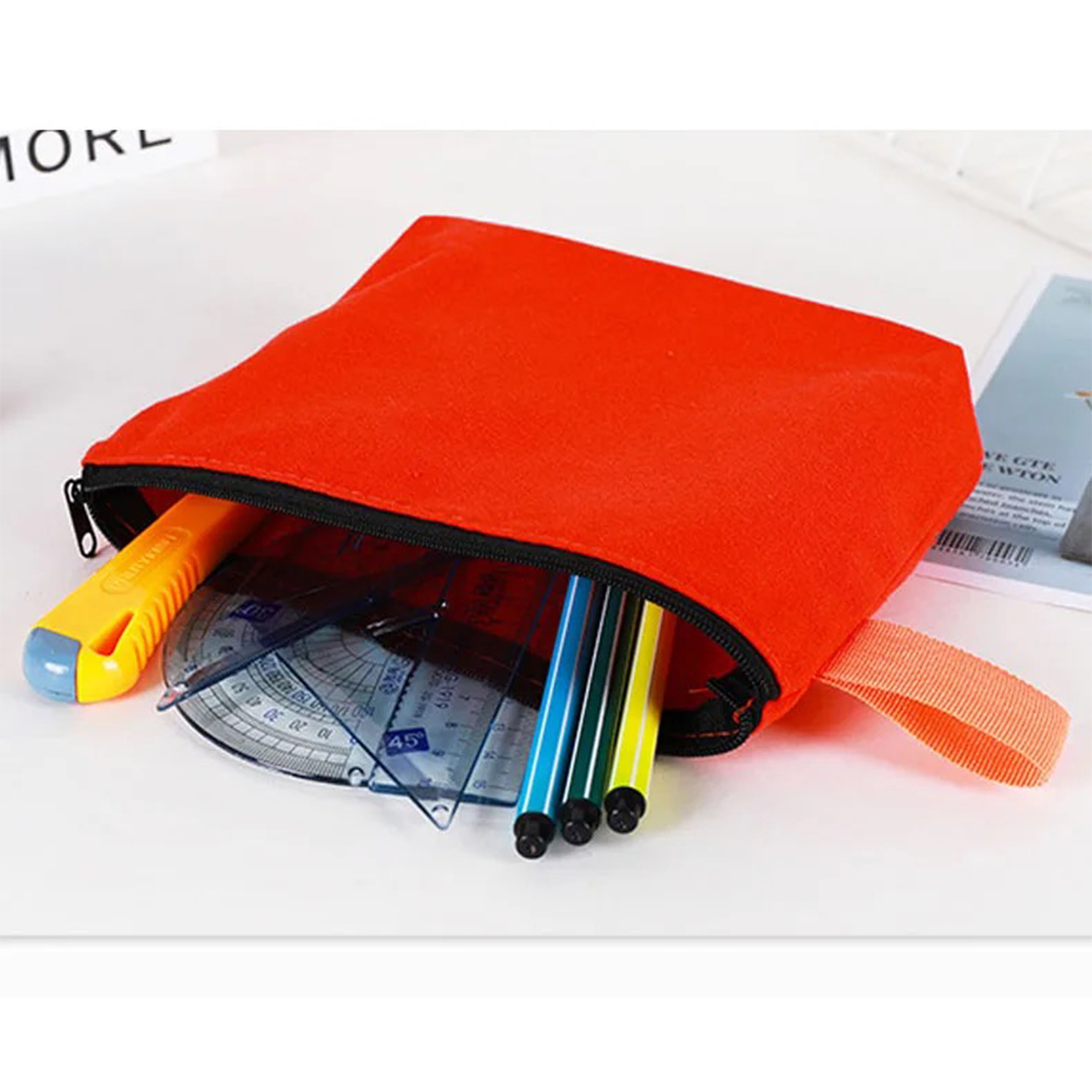 Multi-Purpose Cotton Canvas Zipper Bag 3