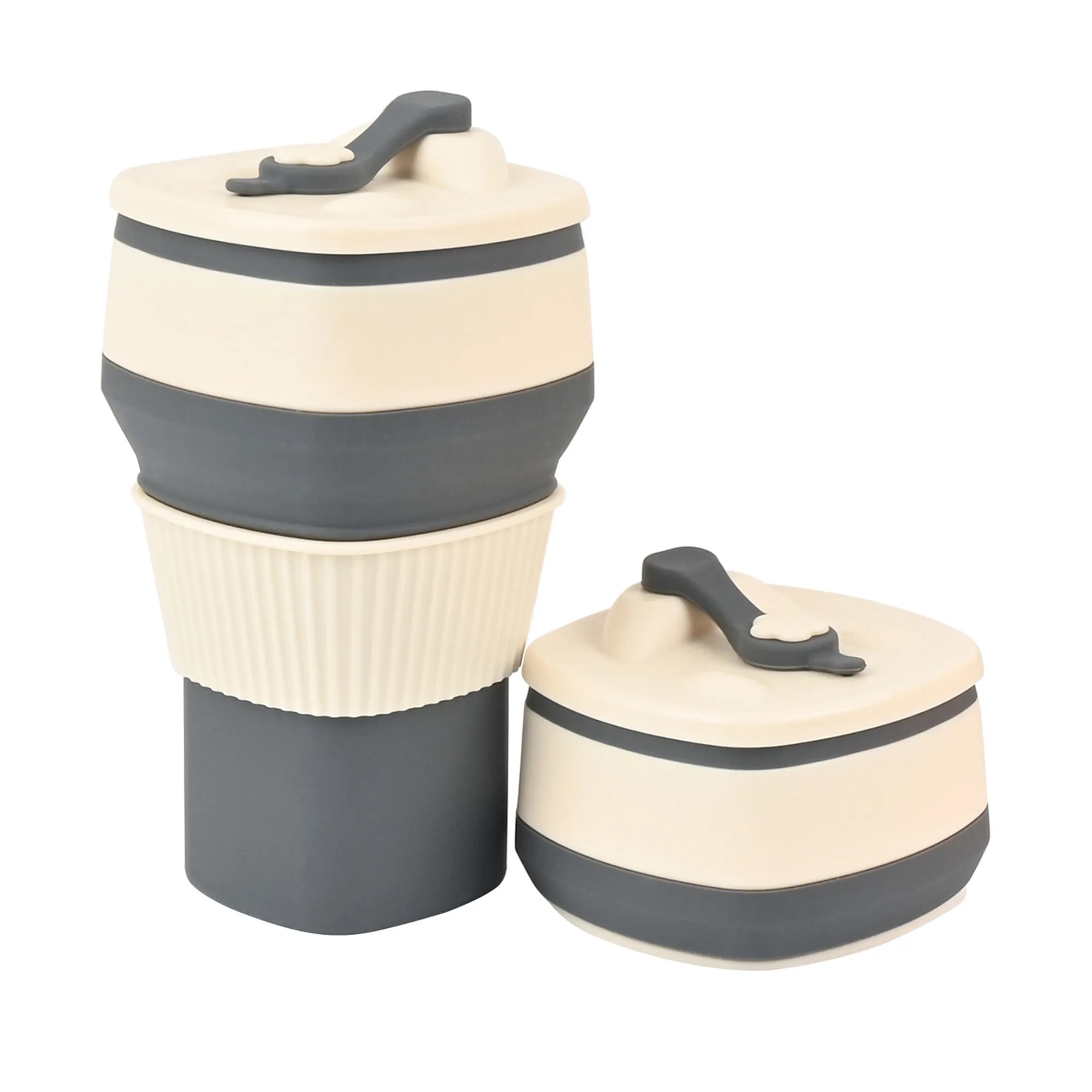 Collapsible Large-caliber Silicone Travel Mug 3