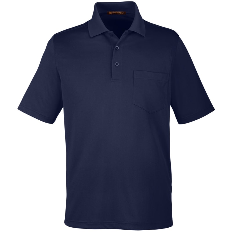 Harriton Men's Advantage Snag Protection Plus IL Pocket Polo 17