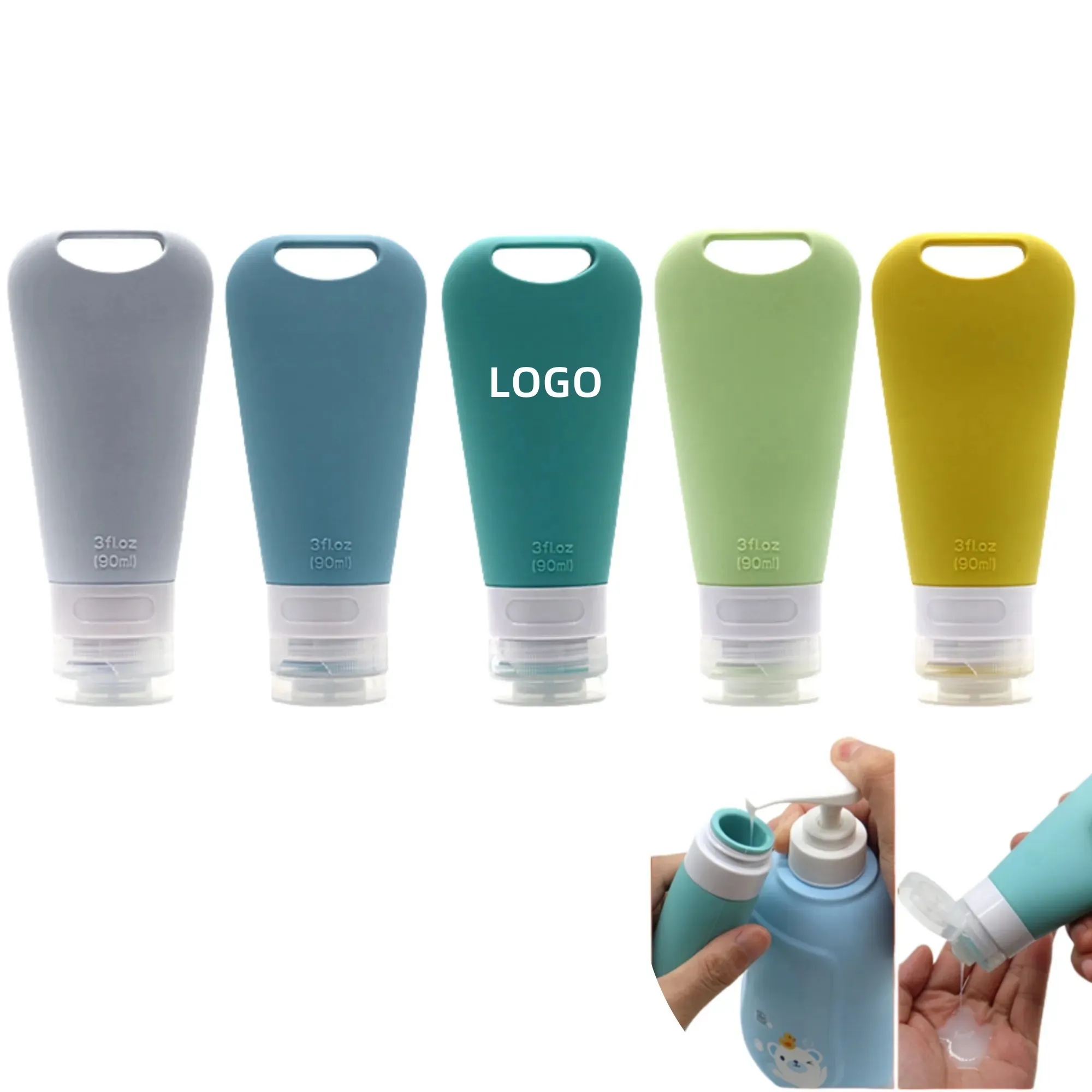 Squeezable Silicone Travel Bottle 4