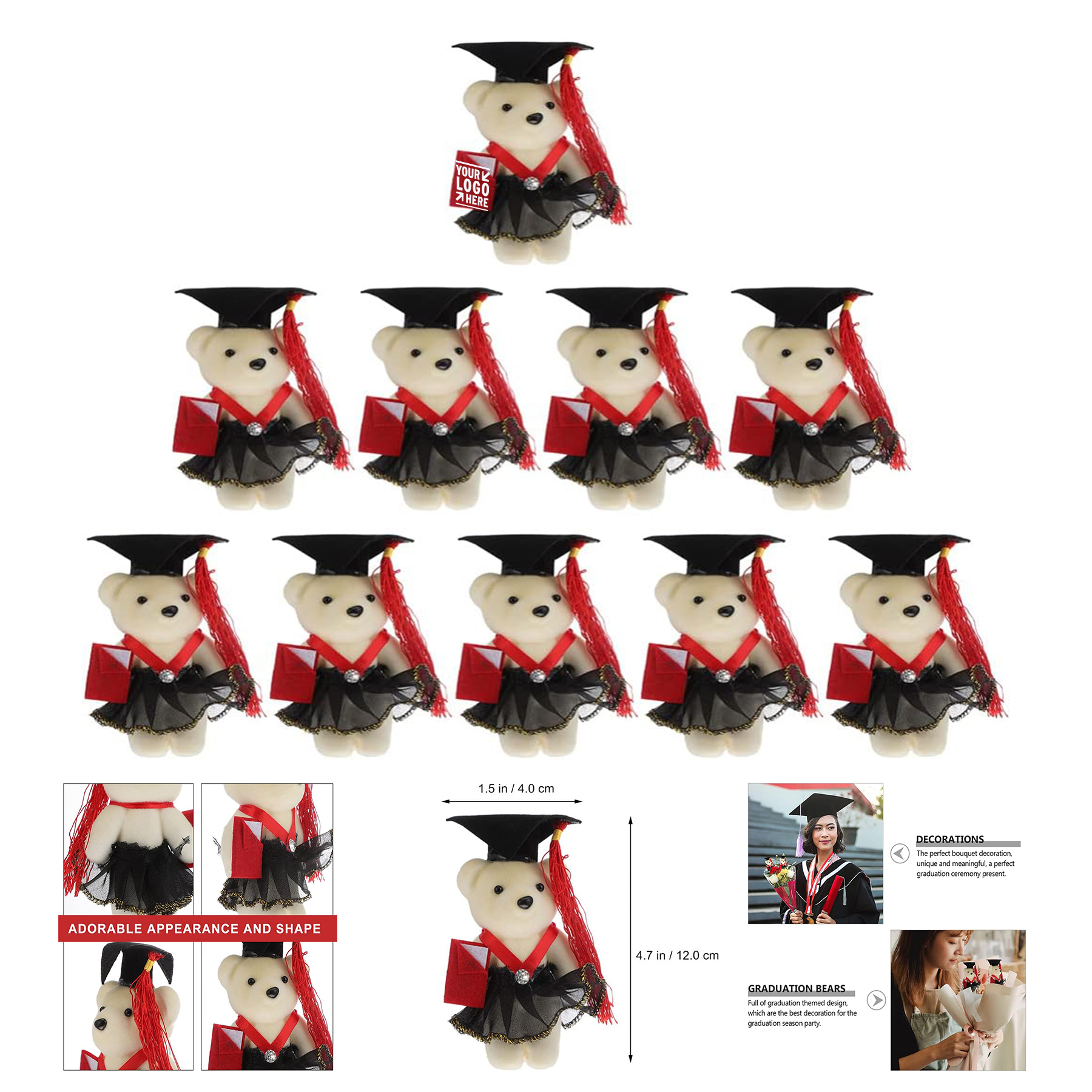 Mini Graduation Bear Toy