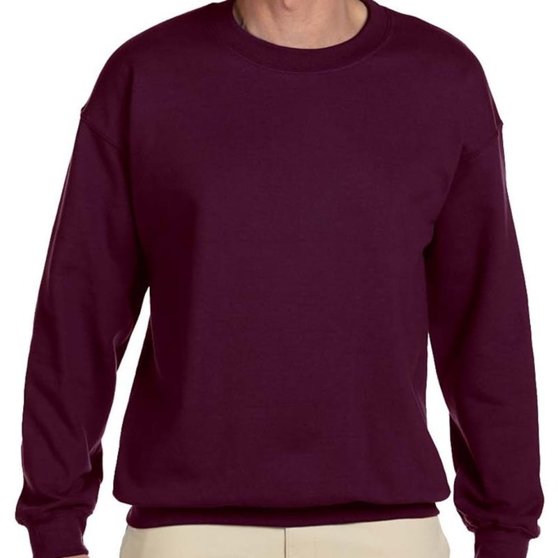 Hanes 9.7 Oz. Ultimate Cotton® 90/10 Fleece Crew, custom hoodie or sweatshirt with logo imprint 15