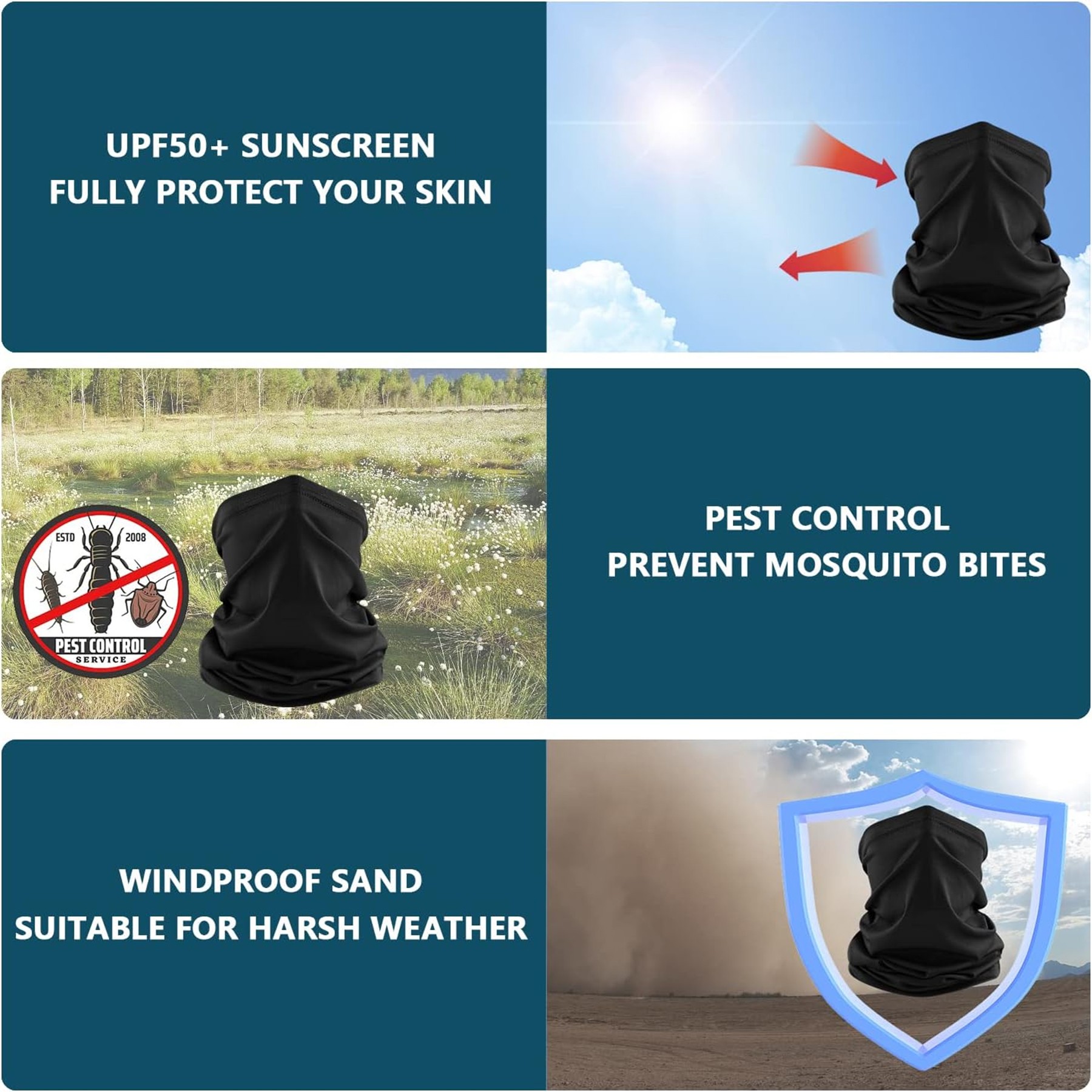 Cooling Neck Gaiter Face Cover Scarf 4
