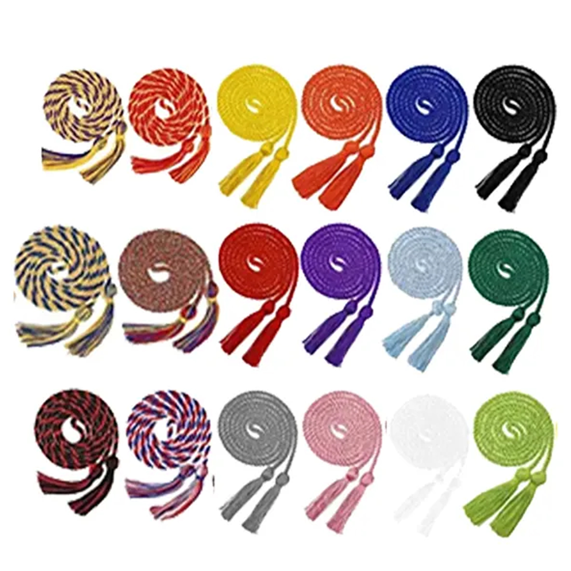 Braided Graduation Cords ?C Multiple Ribbon Colors 1