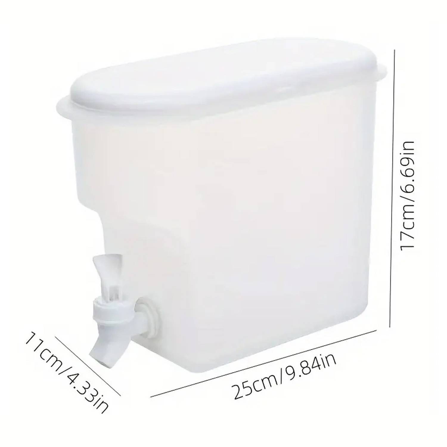 118oz Plastic Frosted Beverage Dispenser w/ Spigot 5