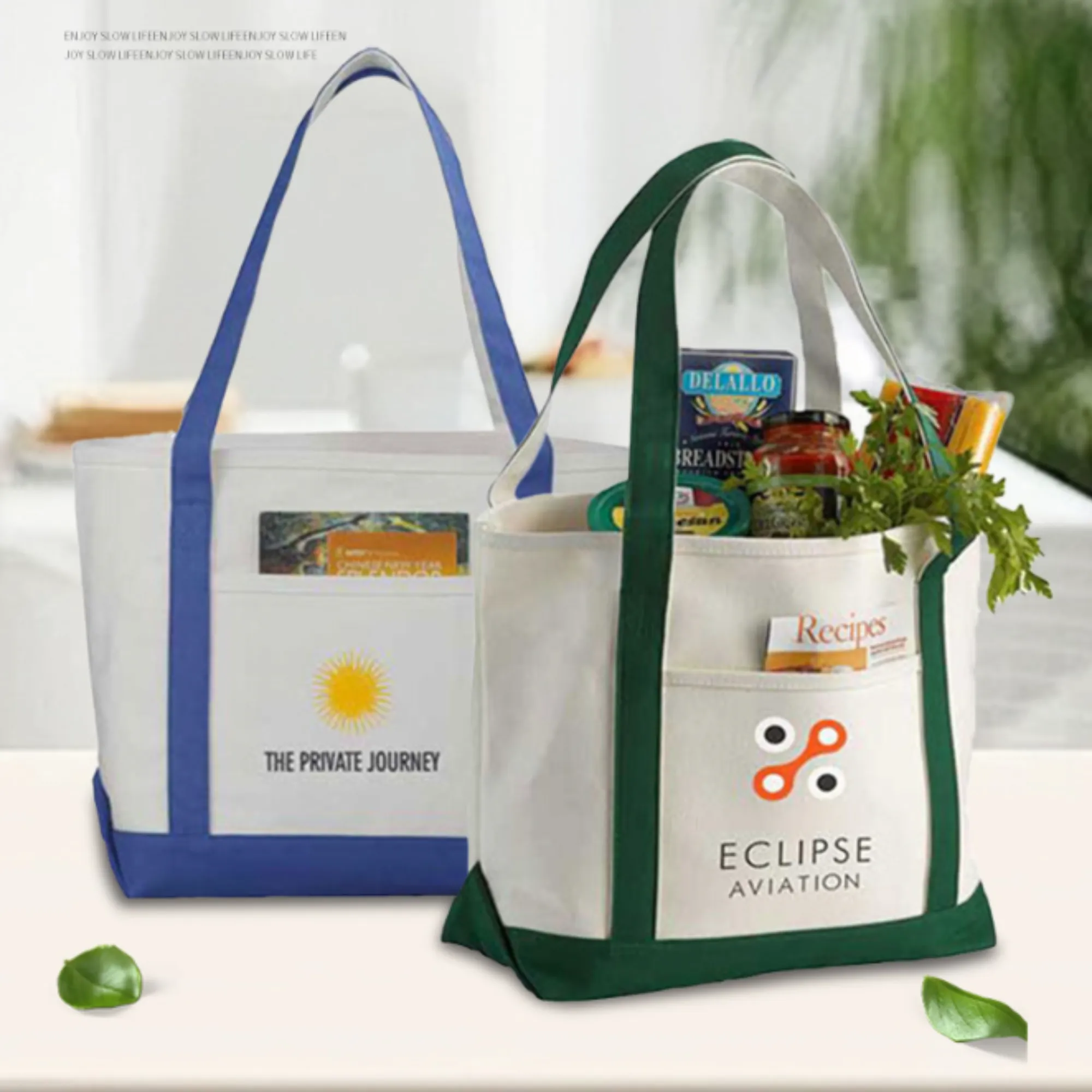 Canvas 10oz Tote Bag Spacious with Pocket for Grocery 2