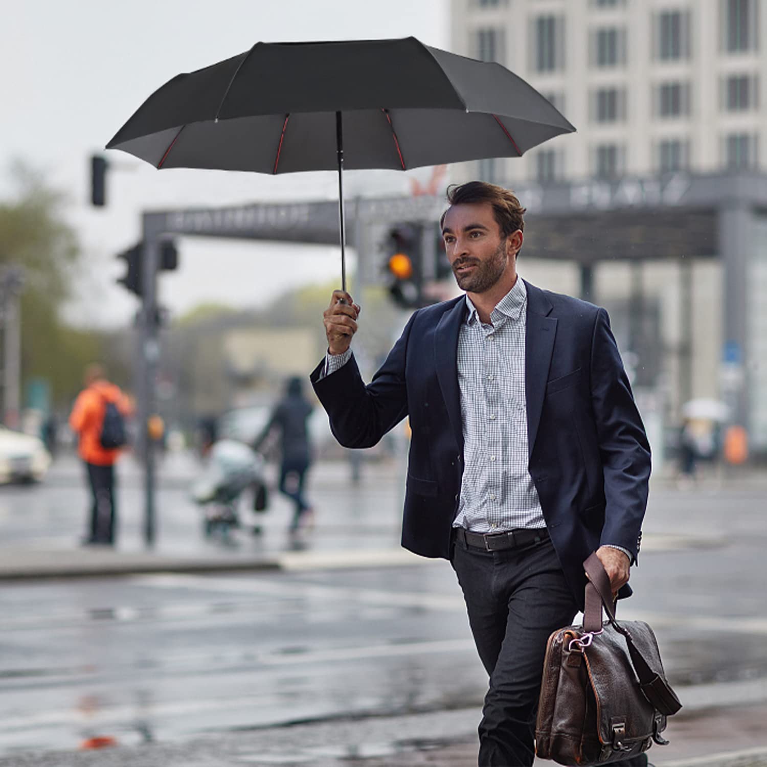 Portable Collapsible Umbrella Compact Travel 3
