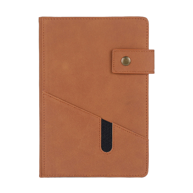 A5 PU Leather Journal Notebook with a Pocket 7