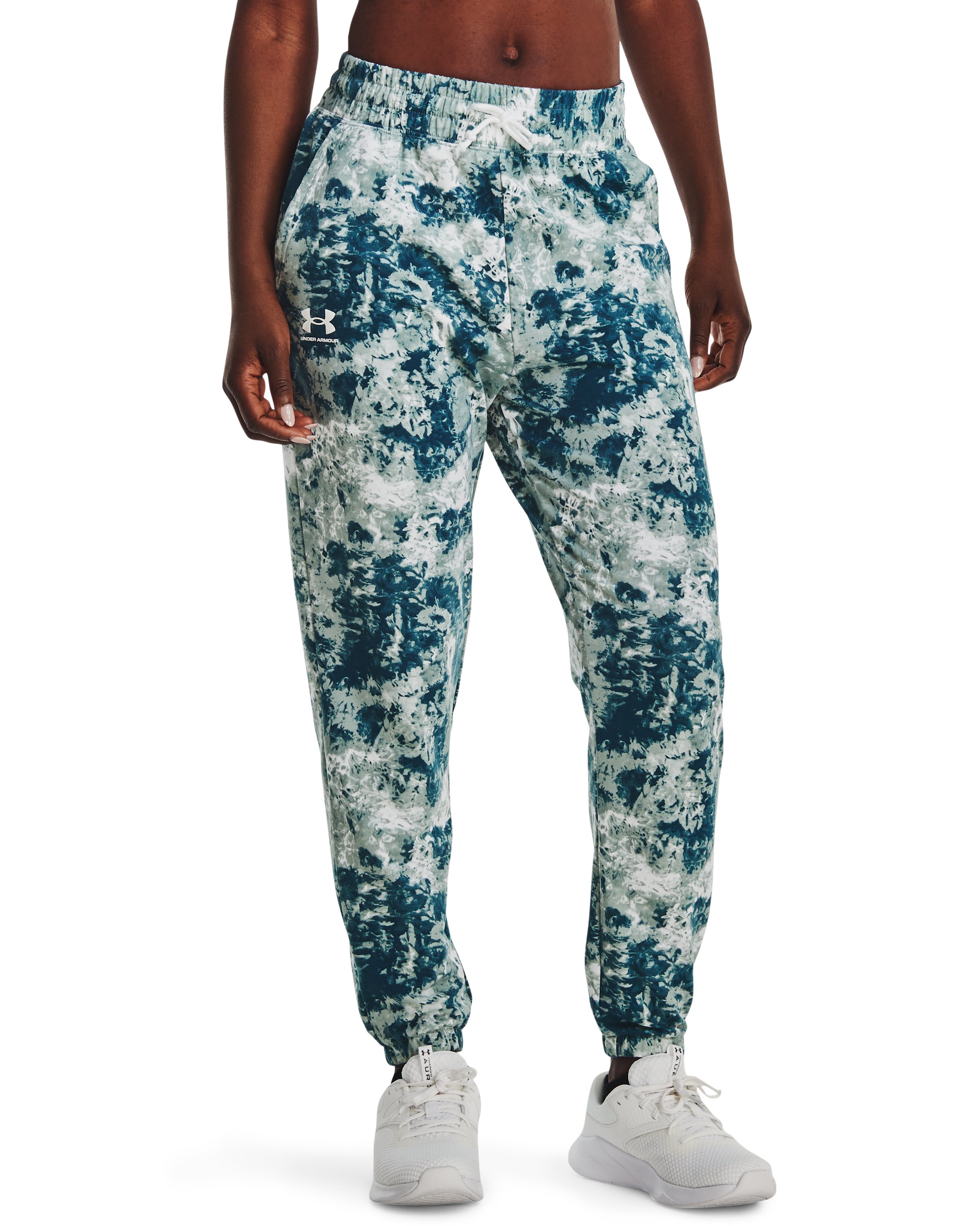 Women's UA Rival Terry Printed Joggers  6