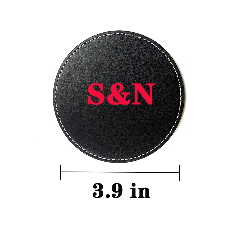 Round Leather Coasters 2