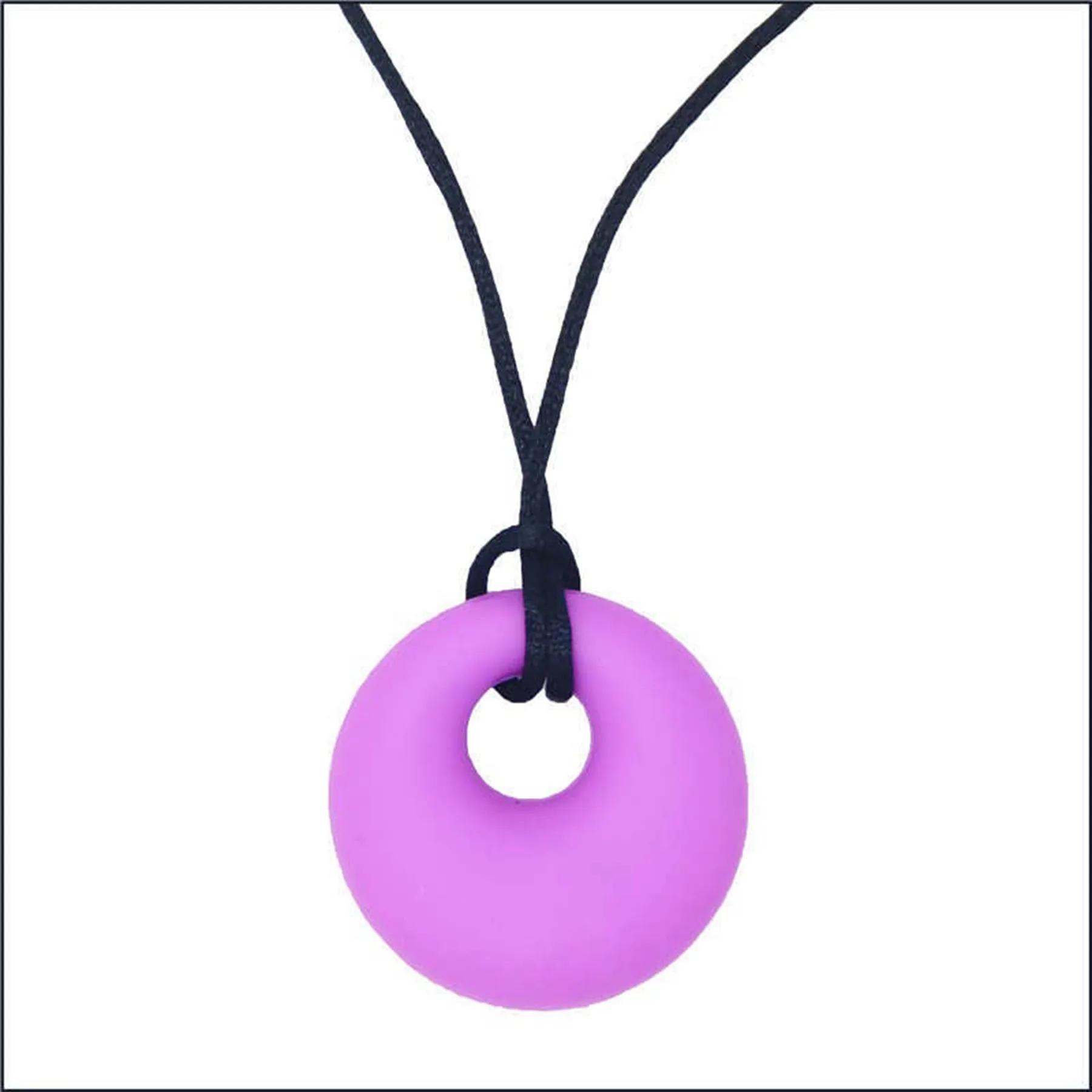Round Silicone Chewy Toy Pendant 10