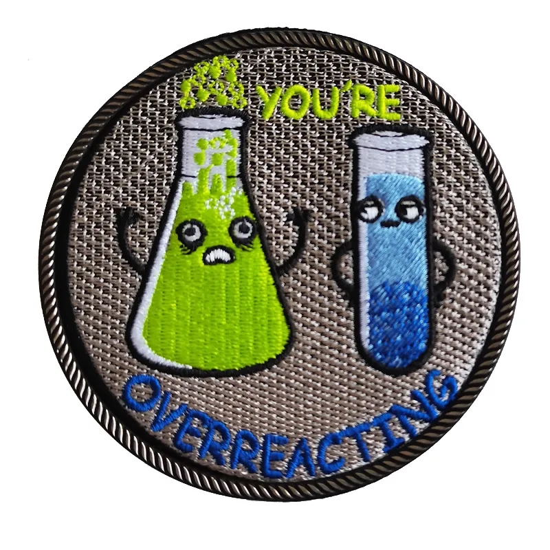 3 Inch Embroidered Patch with Heat Seal Backing 2