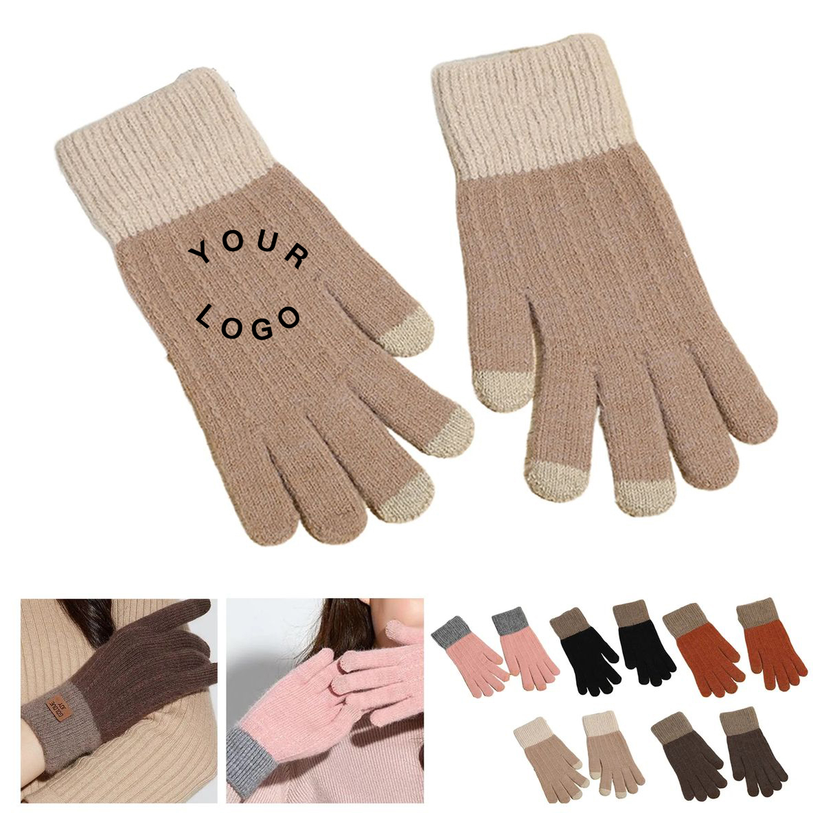 Warm Wool Touch Cold Weather Gloves 2