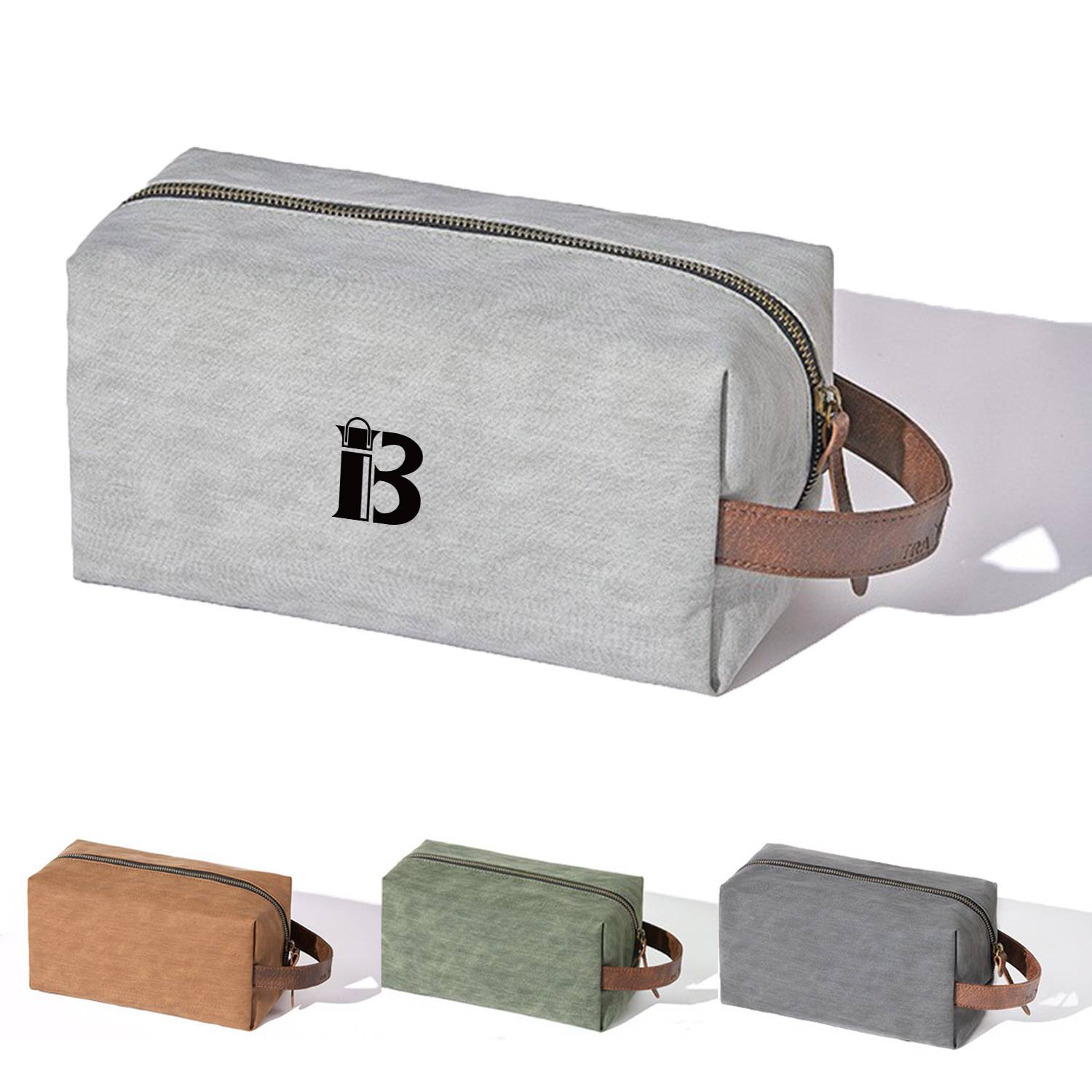 PU Leather Portable Square Toiletry Bag 1