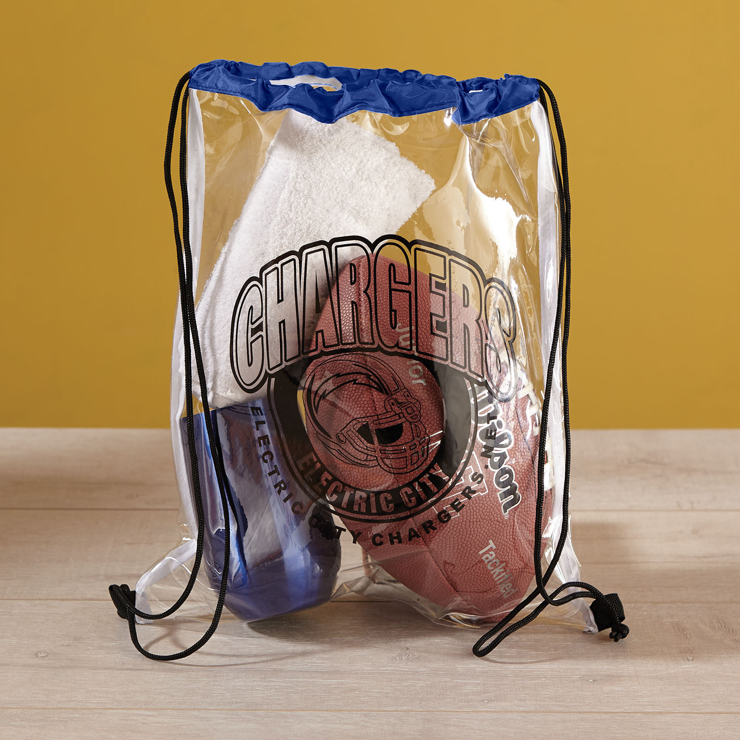 Clear Vinyl Drawstring Bag 2