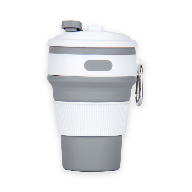 12 oz Silicone Collapsible Cup W/ Carabiner 3