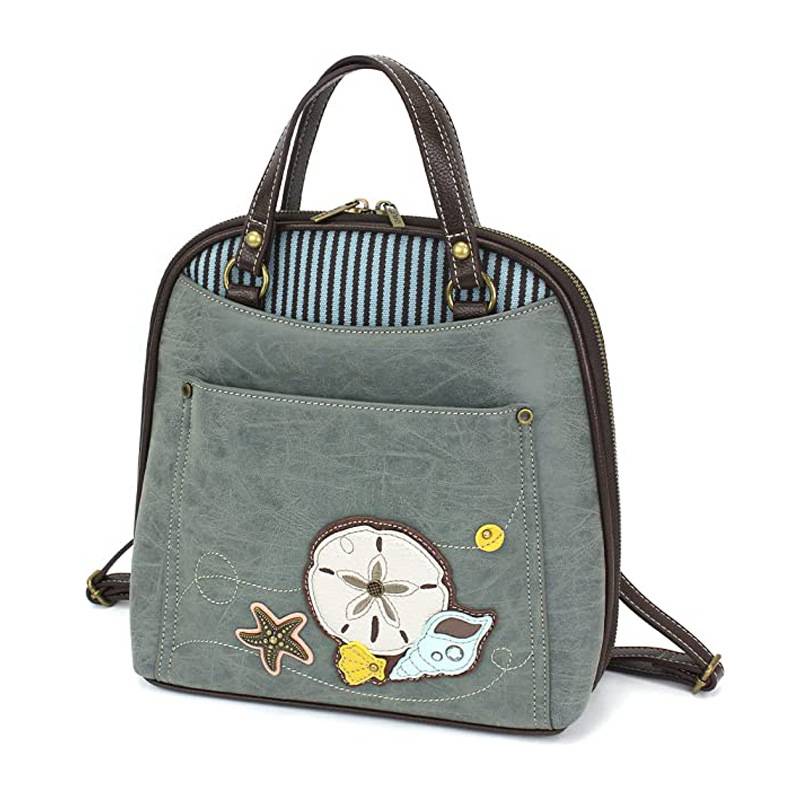 PU Leather Convertible Backpack 3