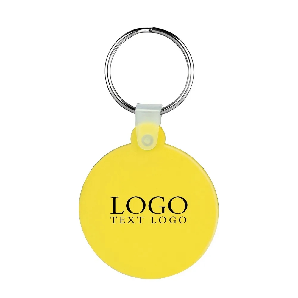 Promotional Classic Silicone Round Soft Key Tags 10