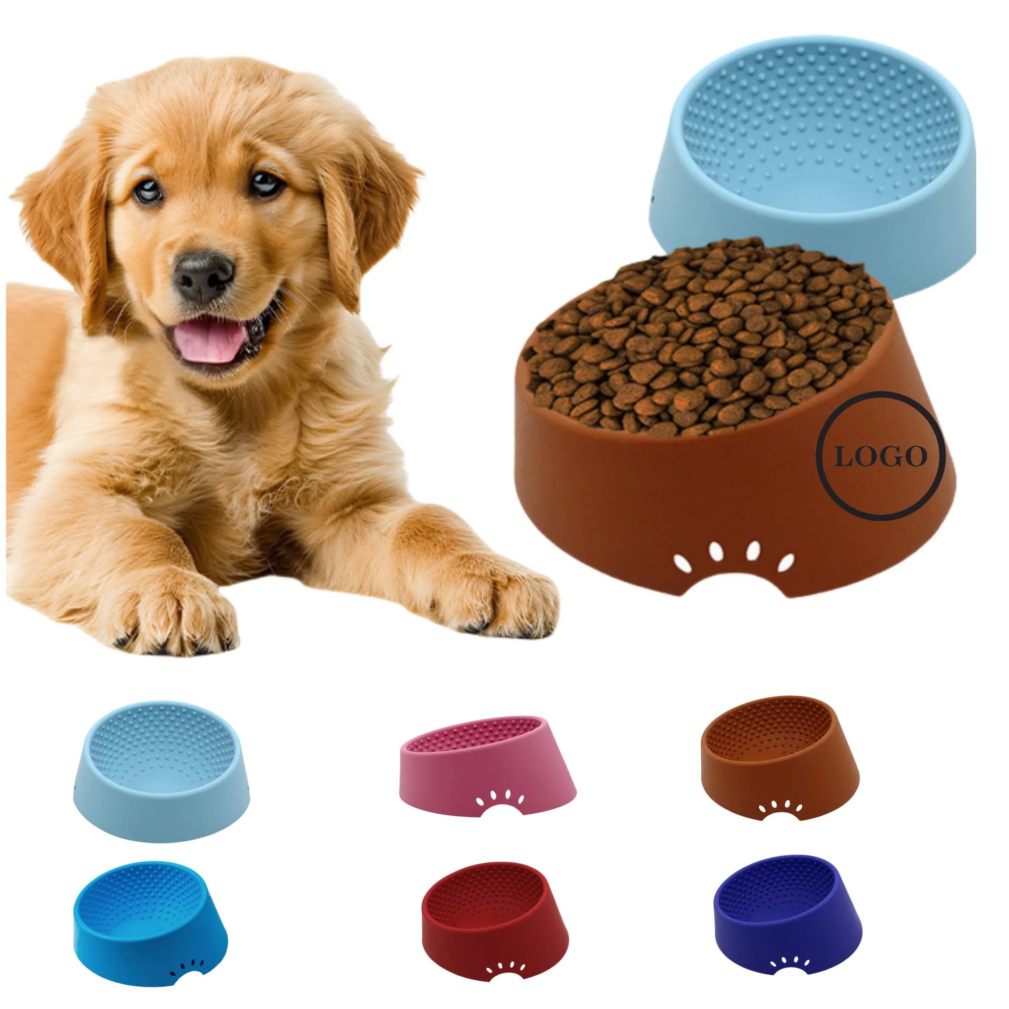 Silicone Pet Slow Feeding Bowl 3