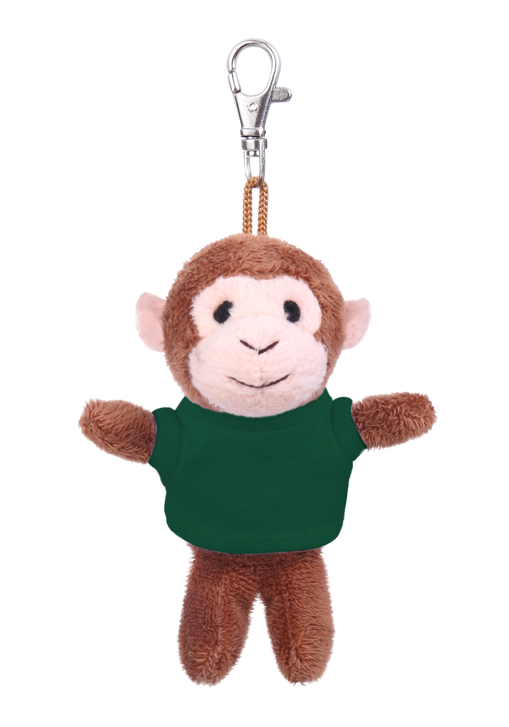 Soft Plush Monkey Keychain with Tee 3