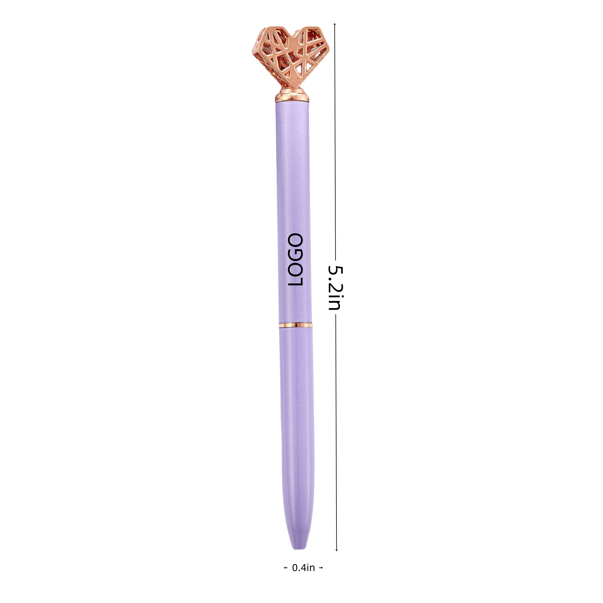 Metal Heart-Shaped Ballpoint Pen 3